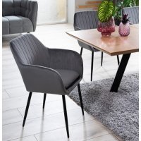 Scaun Tapitat WENUS VELVET Genarom SN Gri / Bluvel 14